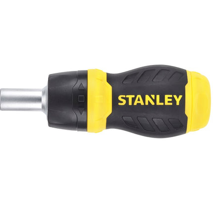 STANLEY MULTIBIT STUBBY SCHROEVENDRAAIER MET RATEL