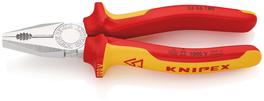 KNIPEX KOMBI-TANG VDE 180MM VERCHROOMD/COMFORT