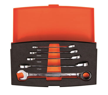 Bahco Steekringratelsleutelset 5-Delig – 1RM/S5