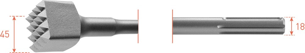 Bouchardeerbeitel SDS-max