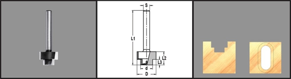 JSO-TR Getrapte Frees HW D=24,3 D=15,3 L2=17 Stiftmaat 8mm Frees 24MM-15.3 L=70 – 25543-5-24315