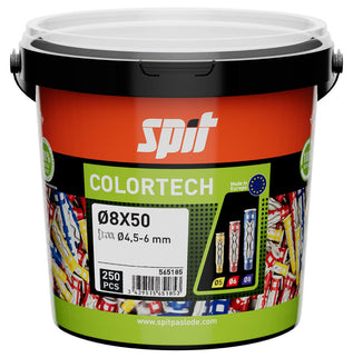 SPIT COLORTECH 8X50 - 250 STUKS IN ECO EMMER