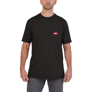 Milwaukee Wtssbl XL Work T-Shirt Short Sleeve Black XL – 4932493006