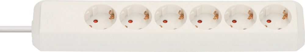 Brennenstuhl ECO-LINE 6-VOUDIG WIT 1,5M H05VV-F 3G1,5