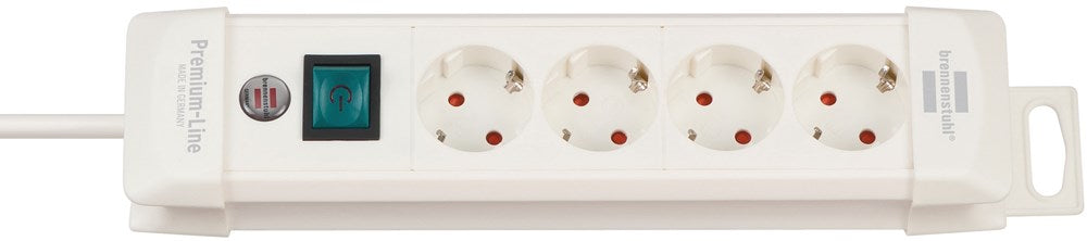 Brennenstuhl PREMIUM-LINE STEKKERDOOS 4-VOUDIG WIT 1,8M H05VV-F 3G1,5