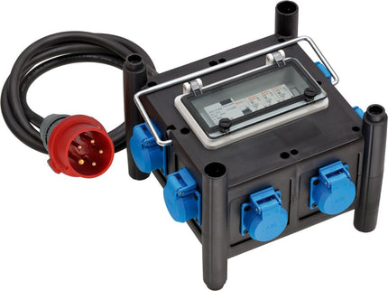 Brennenstuhl Compacte Rubberen Stroomverdeler BSV 3 FI/16-7 IP44 2M – 1153690600