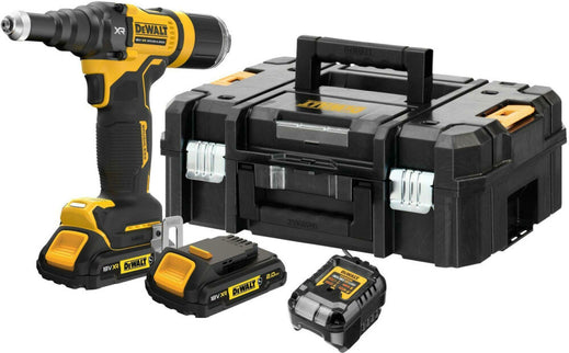 DEWALT DCF414E2GT-QW 18V XR 6.3MM BLINDKLINKNAGELTANG MET G-KLASSE ACCU'S