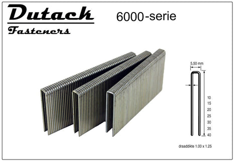 Dutack Niet 6000 15mm RVS Geharst DS 5,0ML Serie 5MILLE in Doos – 5028036