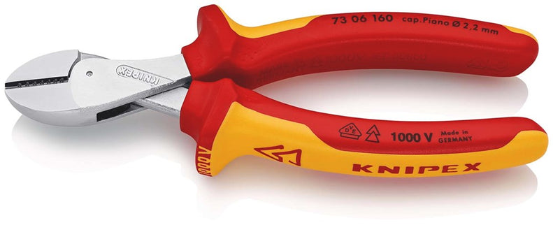 KNIPEX ZIJSNIJTANG X-CUT 160MM VERCHROOMD VDE