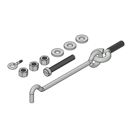 GB Windhaakset tbv Deurvanger - 7446392.0001