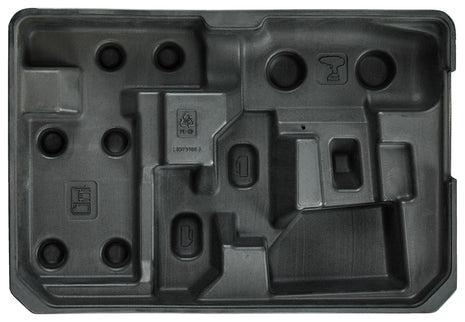 Makita KOFFERINZET/INLAY ALUMINIUM KOFFER ZWART BOVEN