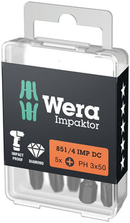 Wera BIT 851/4" IMP DC PH3X50 057657 – 05057657001