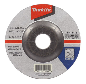 Makita Afbraamschijf 115X6,0mm Staal – A-80927