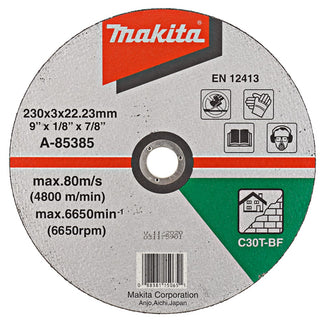 Makita Doorslijpschijf 230X3,2X22,23mm Steen Doorslijpsch. 230X3,0mm – A-85385