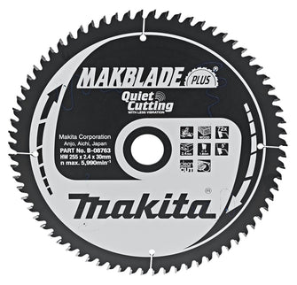 Makita Zaagblad Q+C 255X30X2,4 72T 5G Zaagblad – B-08763