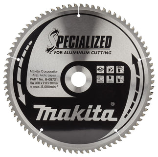 Makita Tafelzaagblad Aluminium 300X30X80T 0G – B-09721