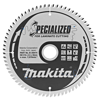 Makita Zaagblad LAMI 216X30X2,5 72T 5G Zaagblad – B-29474