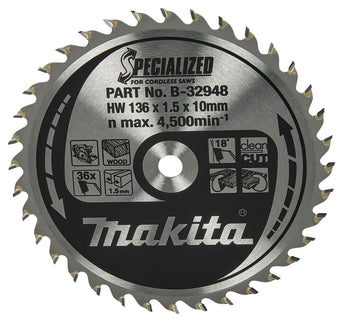 Makita HM ZAAGBLAD 136X10X1.5 36T - B-32948