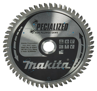 Makita HM Zaagblad 165X20X2.4 56T Zaagblad Alu 165X20X2,4 -3G – B-33021