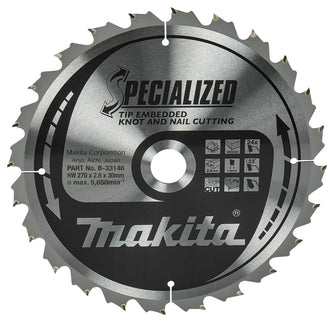Makita HM Zaagblad 270X30X2.6 24T - Tipe 270X30X2,6 23G – B-33146