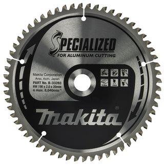 Makita Afkortzaagblad Hout 190X20X2,0 60T Zaagblad Alu -5G – B-33283