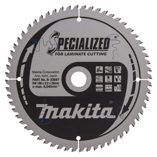 Makita HM ZAAGBLAD 190X30X T=60