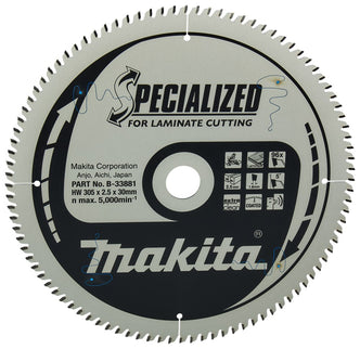 Makita HM Zaagblad 305X30X T=96 - Laminaat 305X30X2.5 96T 5G – B-33881