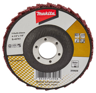 Makita Lamellen Conditioneringschijf 115mm Medium Schuursch. 115X22mm Mid – B-40761