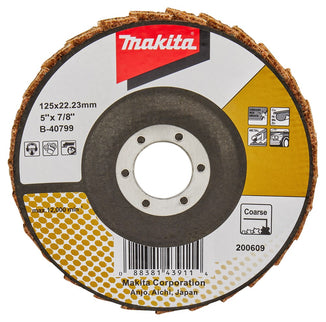 Makita Lamellen Conditioneringschijf 125mm Grof Schuursch. 125X22mm – B-40799