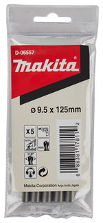 Makita Metaalboor 9.5X125mm 5 stuks HSS – D-06557