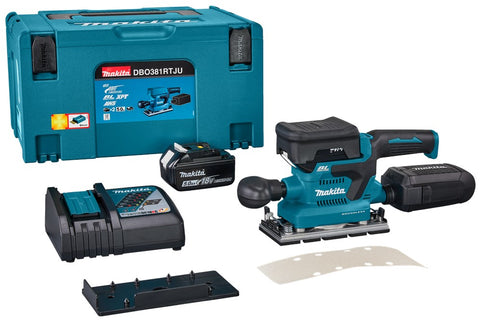 Makita DBO381RTJU 18V Vlakschuurmachine