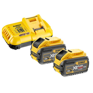DeWALT Xr flexvolt accu starterspakket 2x 9.0ah accu's + snellader DCB118Y2