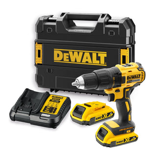 DeWALT 18v xr brushless schroef-/boormachine 2x 2.0ah in tstak DCD777D2T