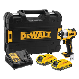 DeWALT 18v xr brushless compacte slagschroevendraaier 2x 2.0ah in tstak DCF809D2T