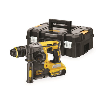 DeWALT 18v xr brushless sds+ combihamer met snelwisselboorhouder en 2x 5,0ah accu's in tstak koffer DCH274P2T