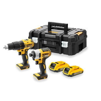 DeWALT 18v xr brushless voordeelset: schroef-/klopboormachine dcd778 + basis slagschroevendraaier dcf787 DCK2060D2T