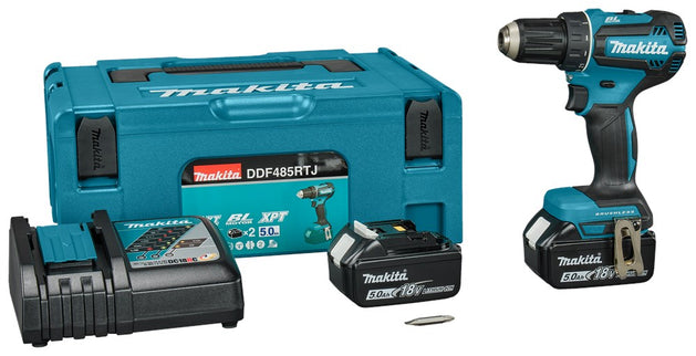 MAKITA DDF485RTJ BOOR/SCHROEFMACHINE 18V5,0 AH ACCU (2 ST)