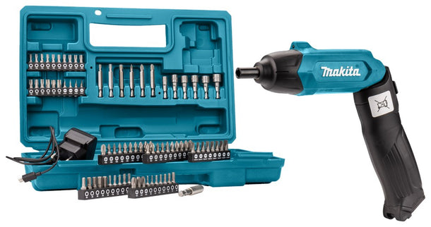 Makita DF001DW Schroevendraaier 3 6V Ingebouwde Accu 1 5Ah 81-Delige SET