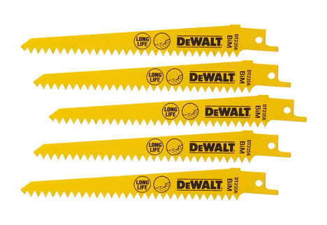 DeWALT Reciprozaagblad bim 152x4,2mm splintervrij in gipsplaat en kunstsof DT2356