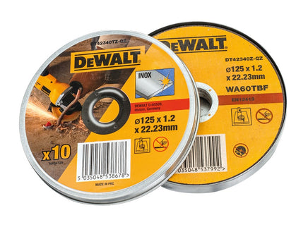 DeWALT Doorslijpschijf inox 125x1x22,2mm in blik DT42340TZ