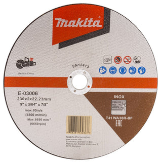 Makita Doorslijpschijf 230X22,23X2,0mm RVS 25st 230X2,0mm 25ST. – E-03006-25