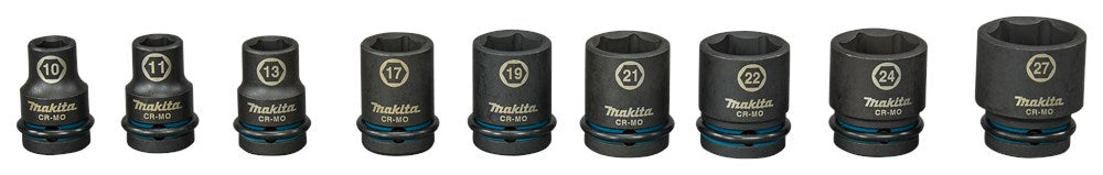 Makita Krachtdopset IMP 1/2" 9-Delig Impbl 9-DLG – E-16617