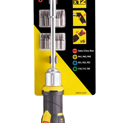 STANLEY FATMAX RATELSCHROEVENDRAAIER PISTOOLGREEP 12 BITS