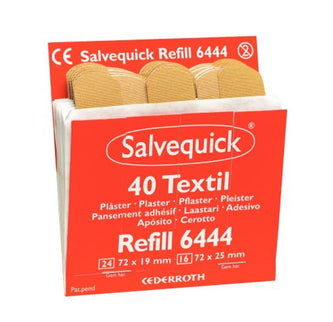 Cederroth SALVEQUICK NAVULLING PLEISTERS TEXTIEL  6X40 (6444)