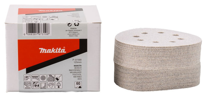 Makita Schuurschijf 125mm K60 White Velcro – P-37390