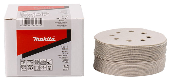 Makita Schuurschijf 125mm K240 White Velcro – P-37443