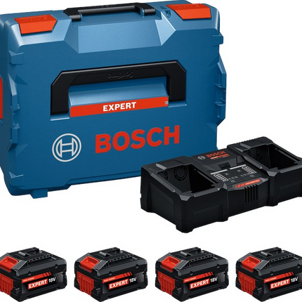 BOSCH STARTERSET EXBA18V-55 4 ACCU'S    2X EXBA18V-55, 2X EXBA18V-80 EN LADER