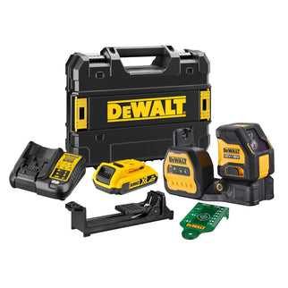DeWALT DCE088D1G18-QW 12V/ 18V Kruislijnlaser Groen met 1X 2.0Ah accu