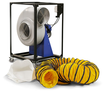 Dryfast Ventilator TFV300 Set met 1 Stofzak en 1 Slang 10M - TFV300LSAU