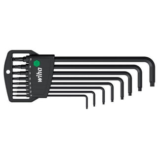 WIHA TORXsleutelset Kogelkop Classic gezwart 366BE T9-T40, 9-delig